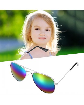 Fashion Boys Girls Kids Sunglasses Mirror Reflective Lens Traveler Sunglasses