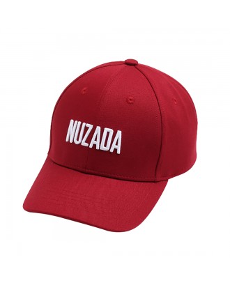 NUZADA Unisex Cotton Baseball Cap With Alphabet Pattern