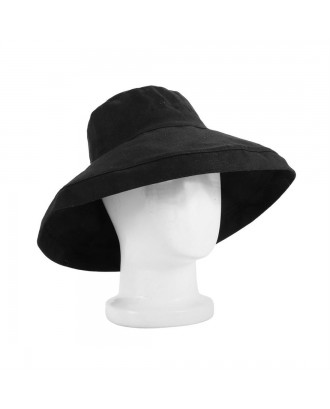 Japanese Style Sun Hat Foldable Wide Brimmed Women Sun Visor Fisherman Hat