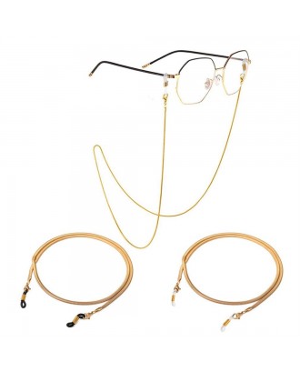Metal Eyeglass Chains Silicone Ends Anti-slip Eyewear Cord Holder Neck Strap