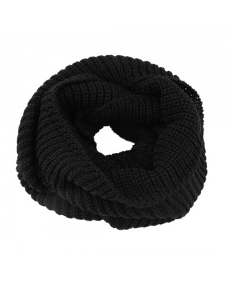 Winter Warm Scarf Knitting Turtleneck Scarf Solid Color Shawl For Women