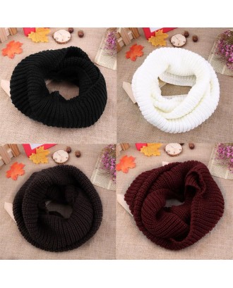 Winter Warm Scarf Knitting Turtleneck Scarf Solid Color Shawl For Women
