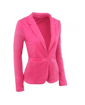 Women Outwear Coat Fashion Female Tops Candy Color Cardigan Top Slim-cut Coat