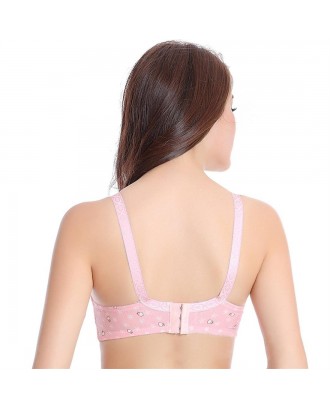 Pure Cotton Nursing Bra without Steel Support With Front Closure for Pregnant