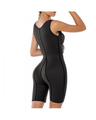 Exercise Jumpsuit Female Neoprene Tights Trousers Suit Sports Sweat